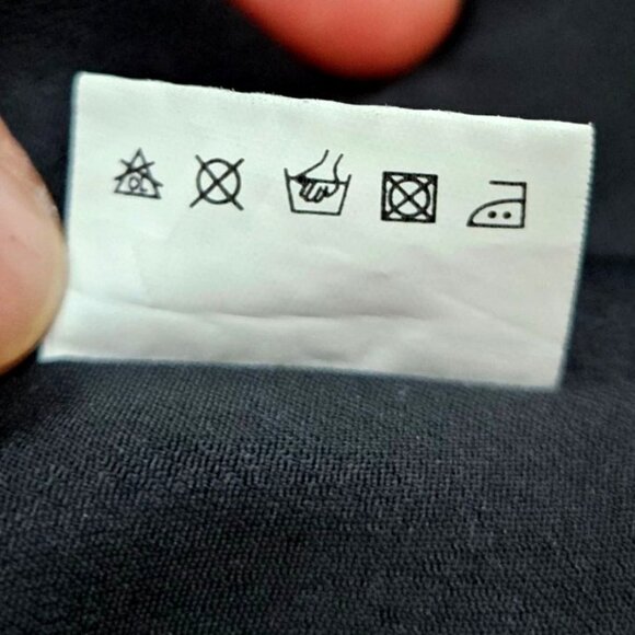 Tsumori Chisato Silk Ruffle Dress Navy Dot Print Size M Fits S Long Sleeve - Picture 9 of 16